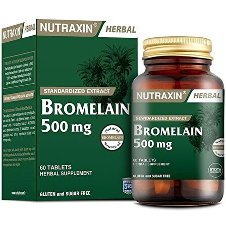 Nutraxin Bromelain 500 mg 60 Tablet