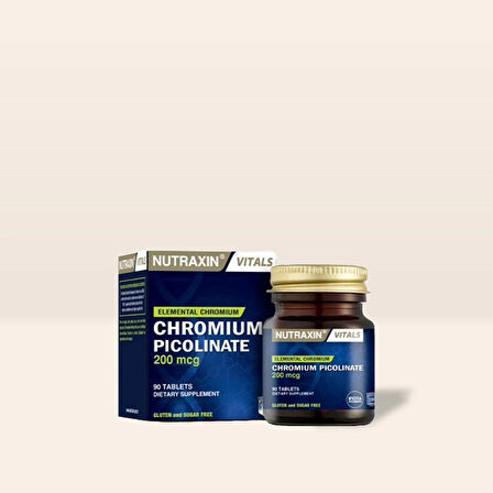 Nutraxin Chromium Picolinate 200 mcg 90 Kapsül