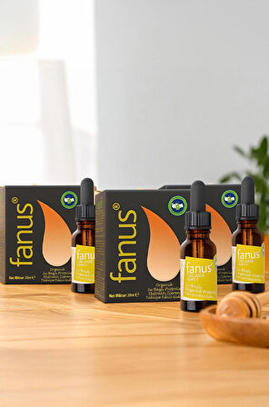 Fanus Su Bazlı Organik Propolis 20ml x 3 Adet