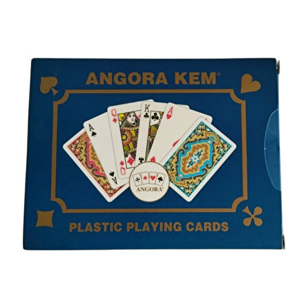 Angora Kem Plastik İskambil Oyun Kağıdı 2li