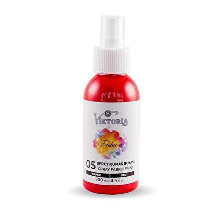 Viktoria Sprey Kumaş Boyası 100 ml (Kırmızı)