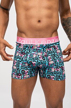 Unique Effect Desenli Erkek Boxer - Love Bunny