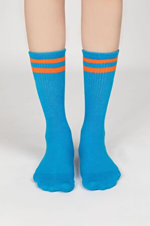 Motley Socks Unisex Nakışlı Uzun Tenis Çorap - Rainbow 6