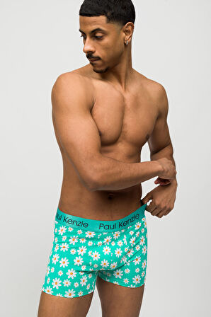 Desenli Erkek Boxer - Couple Collection Daisy