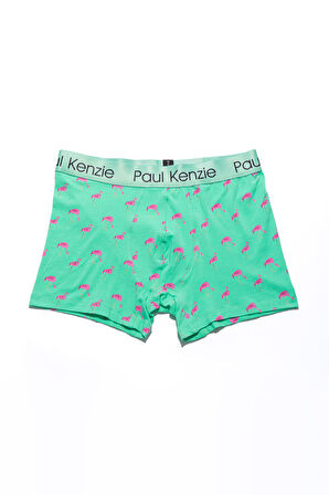 Desenli Erkek Boxer - Couple Collection Pink Birdy