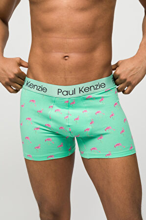 Desenli Erkek Boxer - Couple Collection Pink Birdy