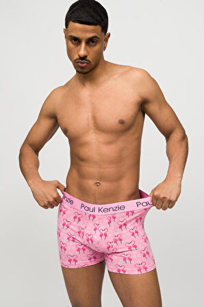 Desenli Erkek Boxer - Couple Collection Flovemingo