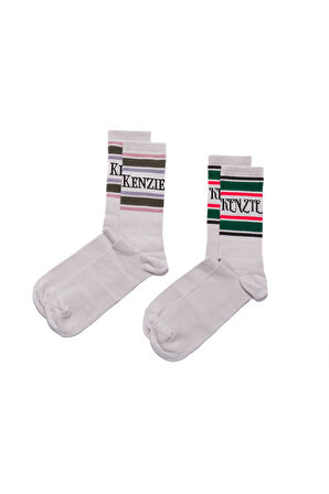 2'li Desenli Unisex Çorap Vintage Collection - Remote