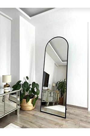 180X60 SİYAH  METAL ÇERÇEVELİ OVAL BOY AYNA