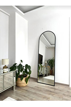 180X60 SİYAH  METAL ÇERÇEVELİ OVAL BOY AYNA