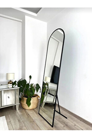 180X60 SİYAH  METAL ÇERÇEVELİ OVAL BOY AYNA