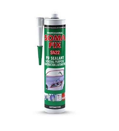 280 ml Somafix Poliüretan Mastik İnşaat Otomotiv Siyah