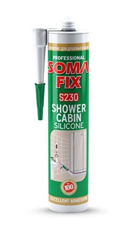 SOMAFİX DUŞAKABİN SİLİKONU ŞEFFAF 280 ML S230