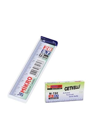 Min Cetvelli 2b Kalem Ucu 75mm 24 Tüp M-750 Paket