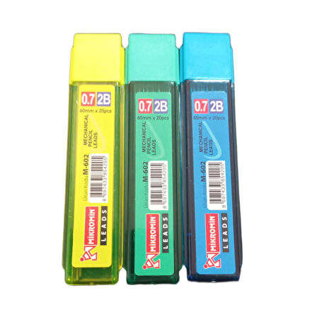 Mikro M-602 2B 60 mm 0.7 Kalem Ucu 12 Tüp Neon Renkler