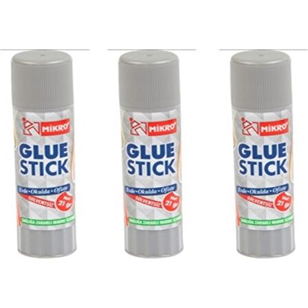 Mikro Glue Stick Yapıştırıcı 21Gr 3'lü