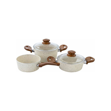 TOGO TENCERE SETİ LUX BABY 3 LÜ (18-18-16 CM) TOGO 1103 0405