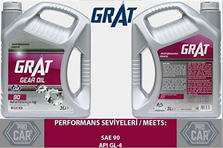 GRAT ŞANZIMAN YAĞI GL-4 90 API 3LT