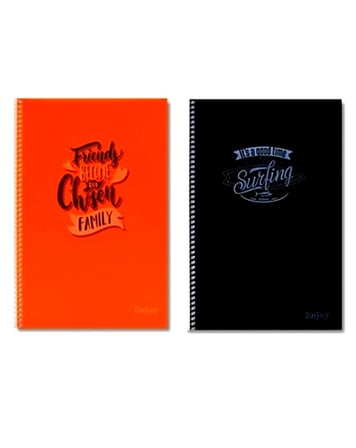Enjoy 72 Yaprak Çizgili A4 Defter Spiralli Pp Kapak Karışık - 1 adet