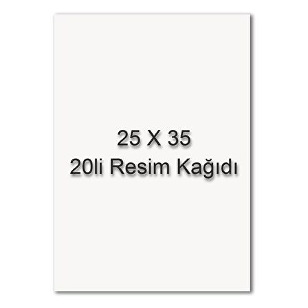 Sim 25x35 Resim Kağıdı 20 li Poşet