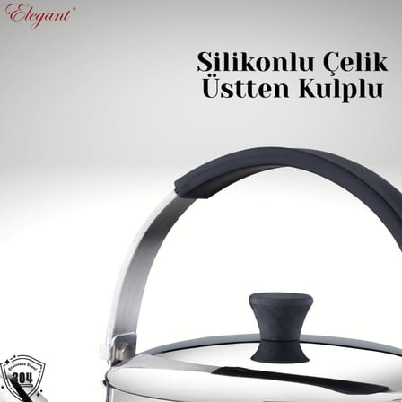 5 Lt. Küre Silikonlu Üstten Tutmalı Kettle