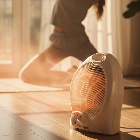 AS300B 1500W Fanlı Isıtıcı, Devrilme Emniyetli, Termostatlı, 3 Kademe Ayarlanabilir Fanlı
