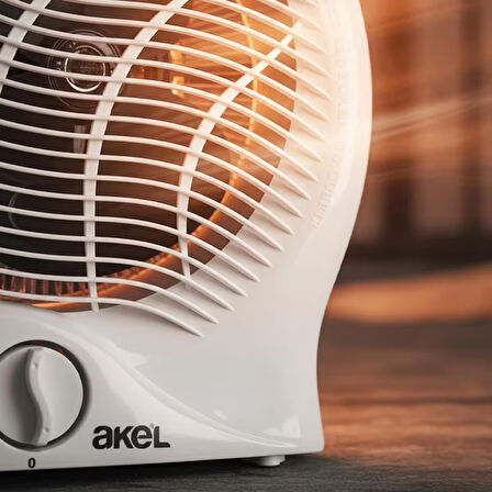 AS300B 2000W Fanlı Isıtıcı, Devrilme Emniyetli, Termostatlı, 3 Kademe Ayarlanabilir Fanlı