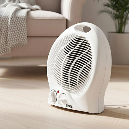 AS300B 2000W Fanlı Isıtıcı, Devrilme Emniyetli, Termostatlı, 3 Kademe Ayarlanabilir Fanlı