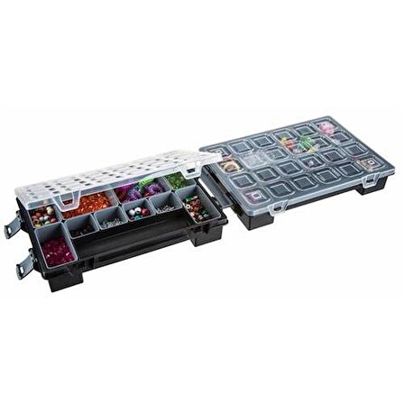 Mano Twin Organizer Çanta Siyah 11 Inch Malzeme Çantası - T-ORG-11