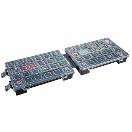 Mano Twin Organizer Çanta Siyah 11 Inch Malzeme Çantası - T-ORG-11