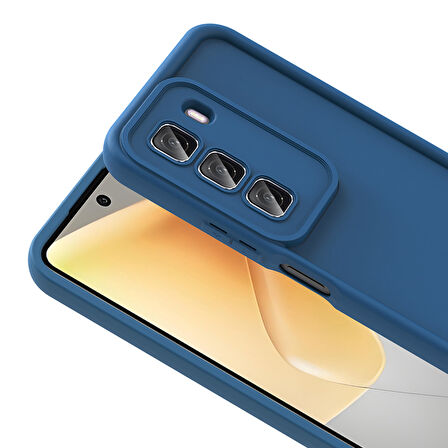 İnfinix Hot 50 4G Kılıf Kamera Korumalı Ananas Silikon Kapak