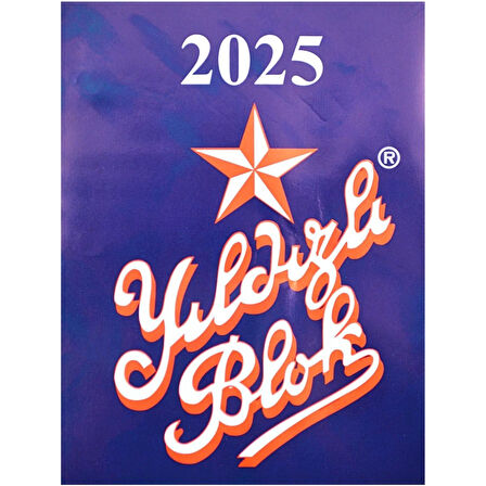 Yıldız Blok Yıldızlı Blok Delikli Masa Takvimi 2025 2 Adet