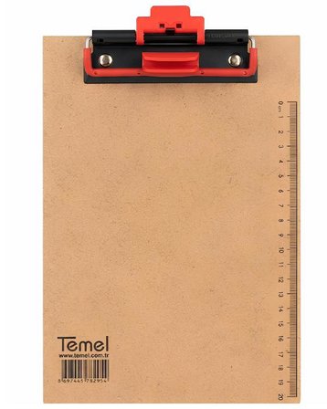 Temel A5 Ahşap Sekreterlik Otomatik Mekanizmalı Kalem Tutma Aparatlı 5li Set
