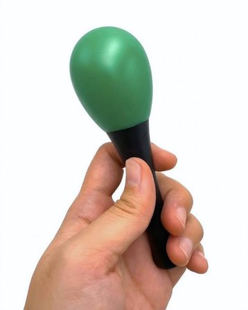 Temel Plastik Marakas Ritim Aleti Yeşil 13 cm BY11-9