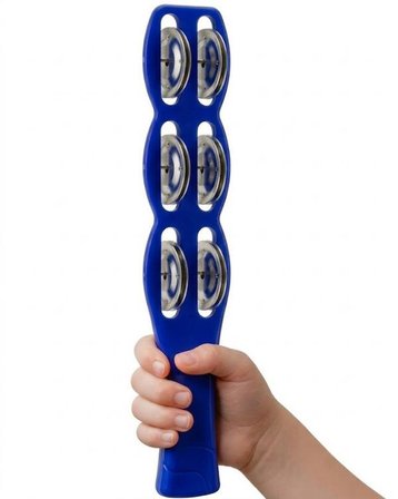 Temel Plastik Çubuk Tef 6 Zilli Mavi 26 cm
