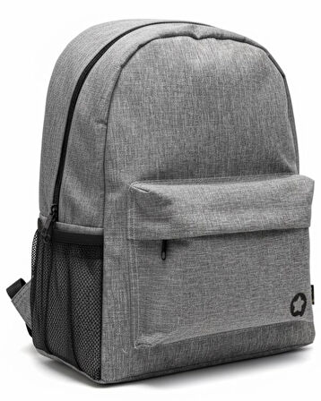 Yuga İki Gözlü Sırt Çantası Keten Gri