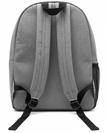 Yuga İki Gözlü Sırt Çantası Keten Gri