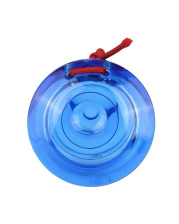 Temel Plastik Kastanyet El Perküsyon Aleti Mavi 5.5 cm