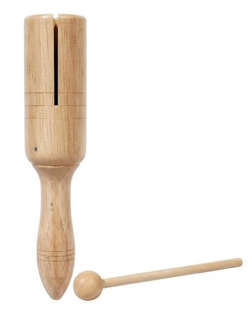 Temel Ahşap Agogo Ritim Müzik Aleti 20 cm