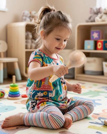 Temel Ahşap Marakas Ritim Aleti 15 cm