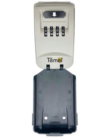 Temel Şifreli Metal Anahtar Kutusu, Kelepçeli, Kapaklı, 4 Haneli Dış Mekân Anahtar Kasası