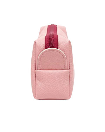Yuga Tek Gözlü Suni Deri Kalem Çantası Pembe