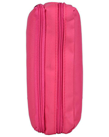 Tebag İki Gözlü Pembe Kalem Çantası
