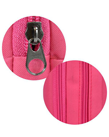 Tebag İki Gözlü Pembe Kalem Çantası