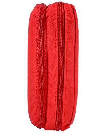 Tebag İki Gözlü Kırmızı Kalem Çantası