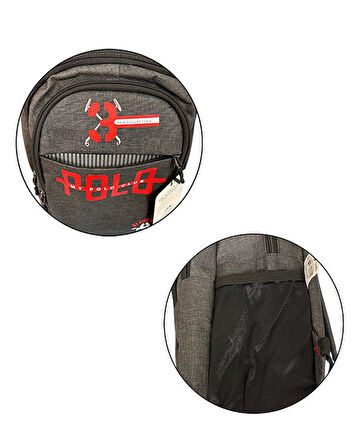 Temel My Polo Sırt Çantası Füme 8815
