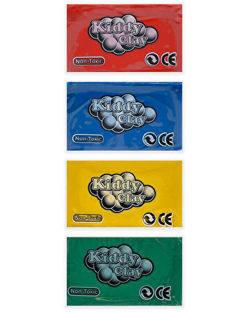 Kiddy Clay Renkli Oyun Hamuru 4lü 240gr 