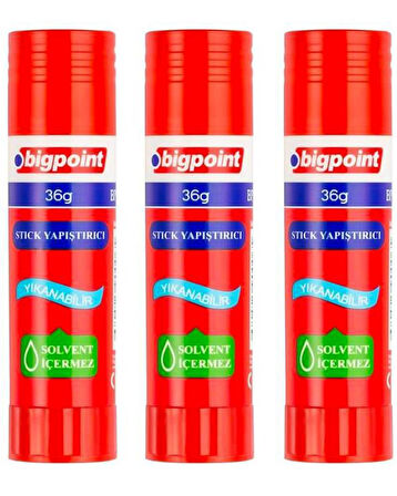 Bigpoint Stick Yapıştırıcı 36 gr 3 Adet BP490