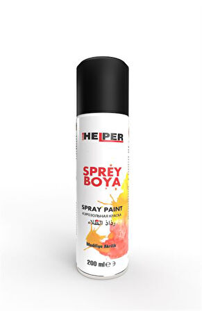 HELPER SPREY BOYA  RAL-9005 MAT SIYAH   200 ML