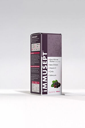 Kara Mürver Ekstresi Beta Glukan Vitamin C Çinko Şurup 150 ml
